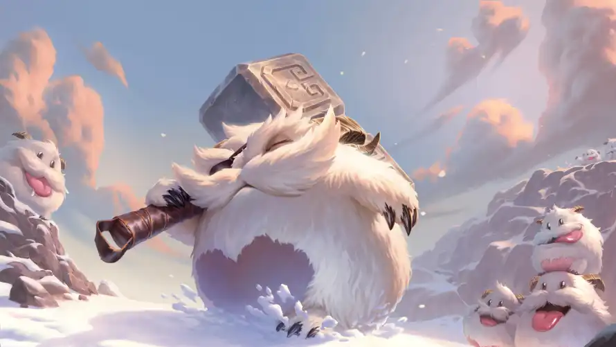 4k魄罗壁纸-LOL - 冰雪场景-游戏角色「哲风壁纸」