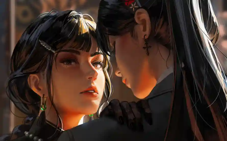 5k动漫壁纸-少女 - 双少女-动漫少女「哲风壁纸」