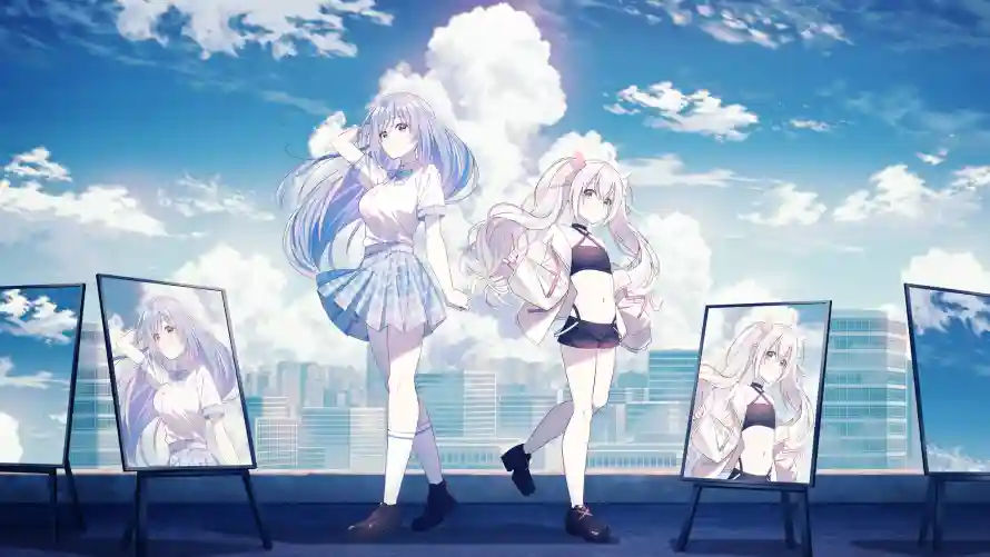 2k云端壁纸-动漫 - 少女-画架「哲风壁纸」
