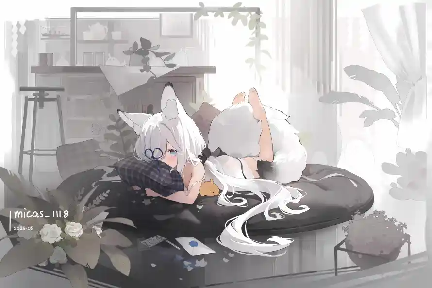 12k少女壁纸-温馨 - 狐狸-二次元「哲风壁纸」