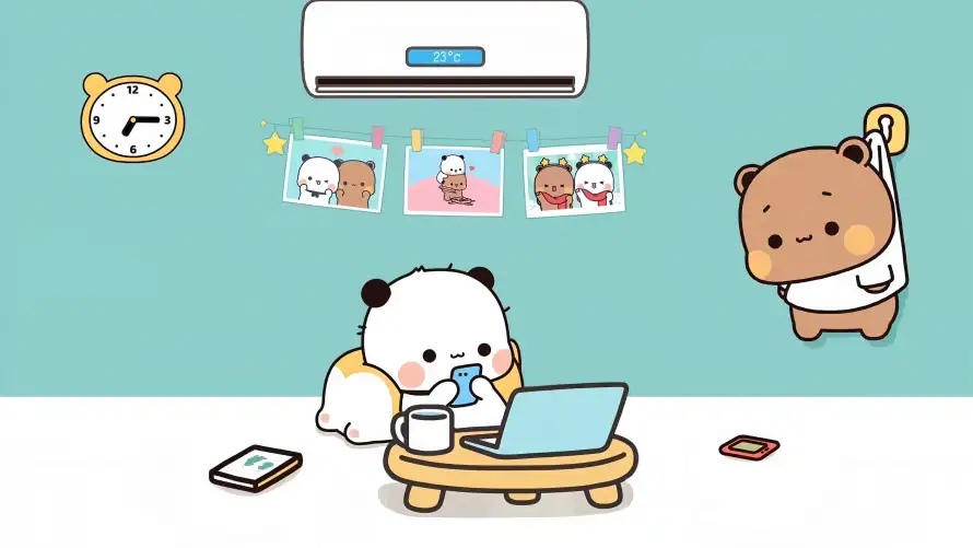 4k卡通壁纸-熊 - 熊猫-一二布布「哲风壁纸」