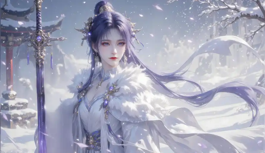 14k遮天壁纸-雪景 - 古建筑-姬紫月「哲风壁纸」