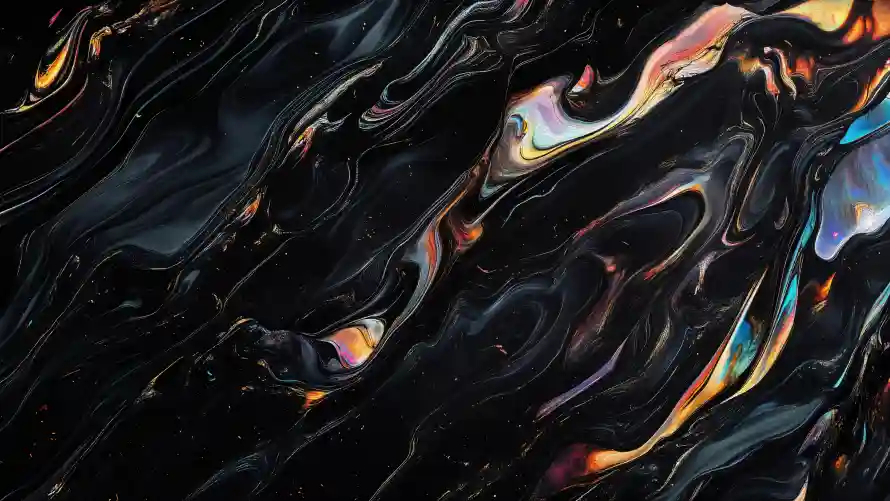 4k光泽壁纸-多彩 - 油彩-流体「哲风壁纸」