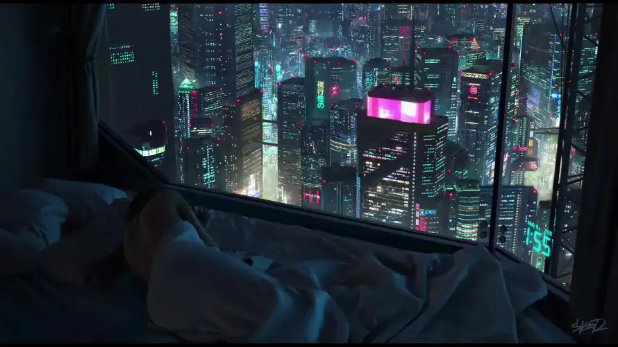 2k俯瞰壁纸-城市 - 夜景-高楼「哲风壁纸」