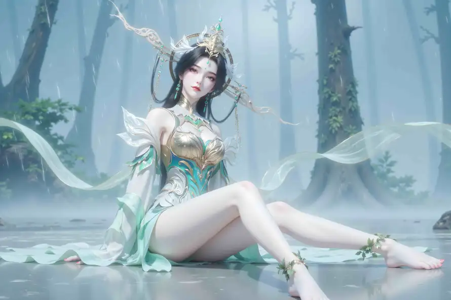 8k柳神壁纸-神秘 - 完美世界-森林背景「哲风壁纸」