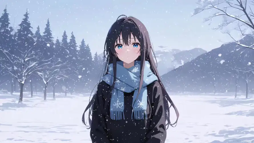 4k下雪壁纸-冬季 - 唯美-雪景「哲风壁纸」