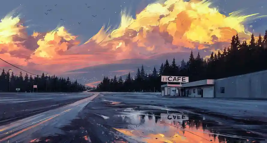 2k夜景壁纸-科技 - 道路-未来感「哲风壁纸」