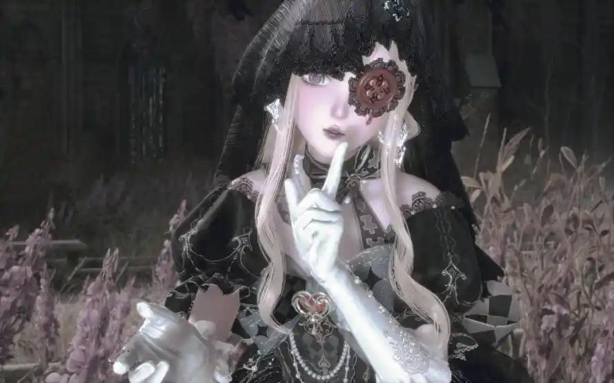3k暖暖壁纸-花丛 - 魔女-哥特风「哲风壁纸」