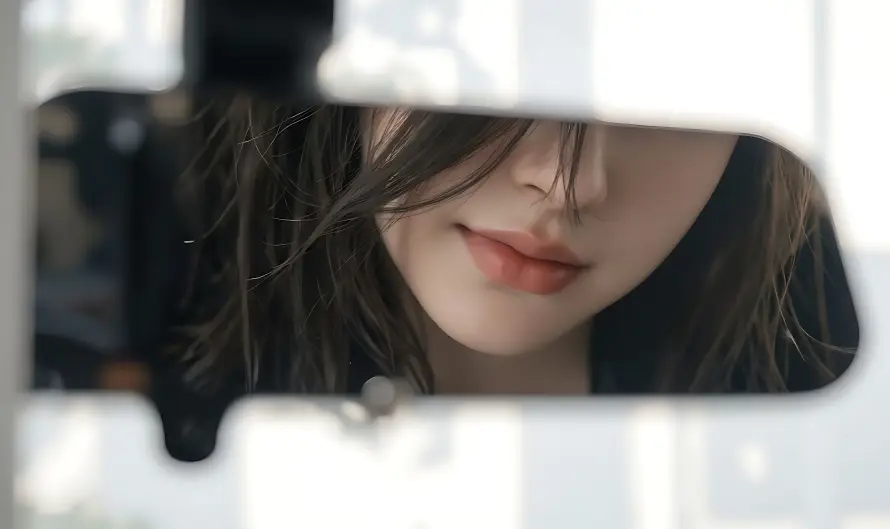 5k侧脸壁纸-美女 - 车内-长发「哲风壁纸」