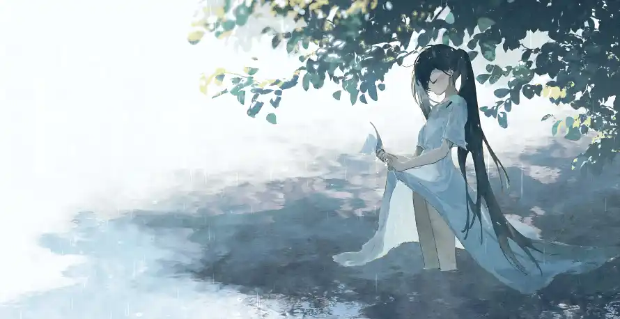 6k壁纸壁纸-二次元 - 古风女性-安逸氛围「哲风壁纸」