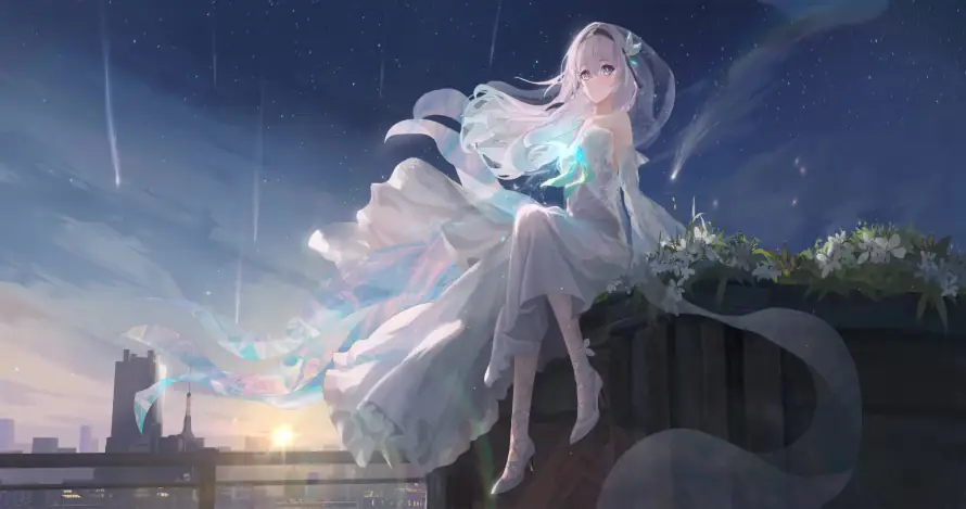4k流星壁纸-二次元 - 动态壁纸-星空夜景「哲风壁纸」