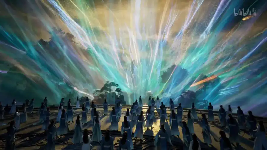 2k云雾缭绕壁纸-人物群像 - 仙侠世界-修仙场景「哲风壁纸」