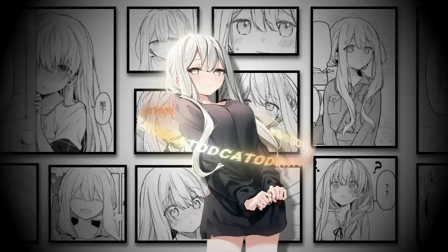 4k91壁纸-多表情 - 动漫少女-短裙少女「哲风壁纸」