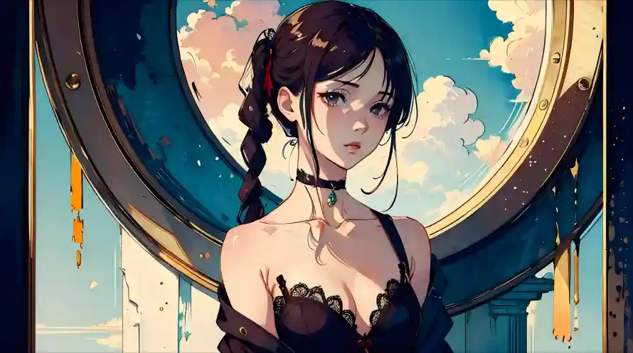 4k项圈壁纸-暗色调 - 圆形窗户-精美壁纸「哲风壁纸」