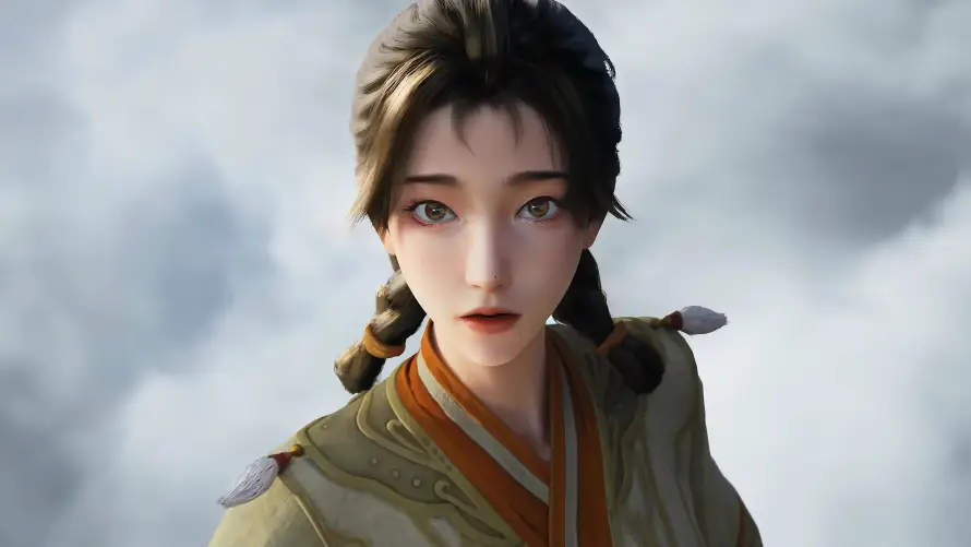 4k仙侠壁纸-古风 - 公孙杏-云雾背景「哲风壁纸」