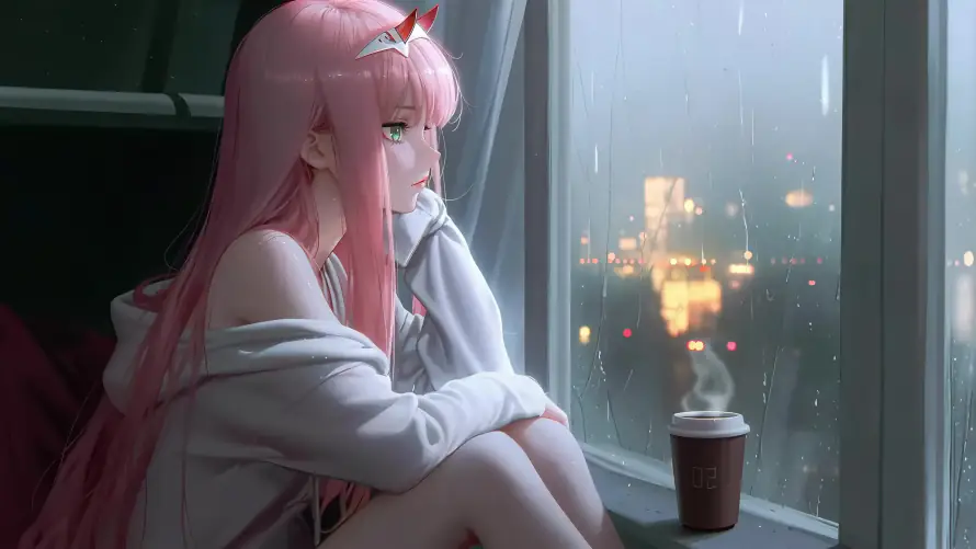 4k02壁纸-角 - 窗边-雨天「哲风壁纸」