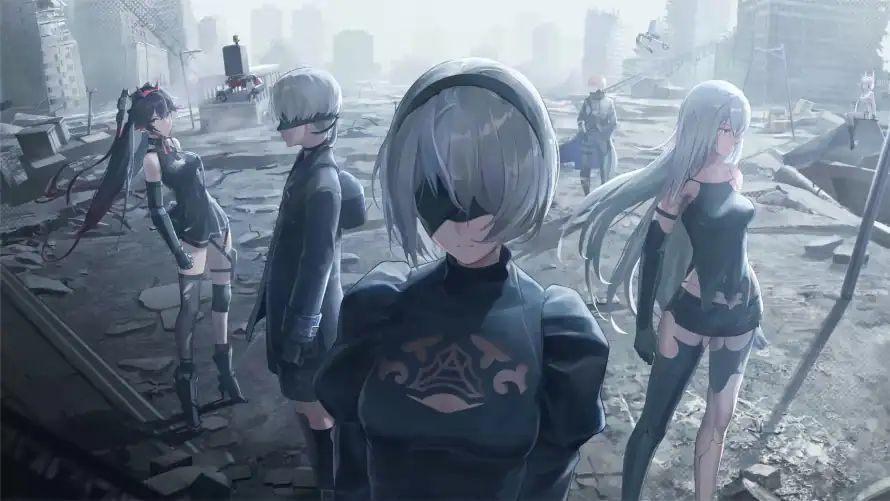 4k废墟壁纸-末世 - 女性角色-尼尔2B「哲风壁纸」