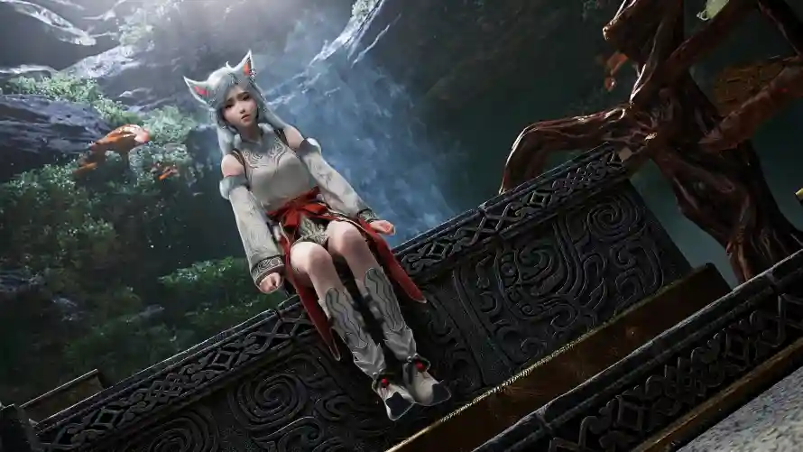 4k古风壁纸-猫耳 - 银月-奇幻场景「哲风壁纸」