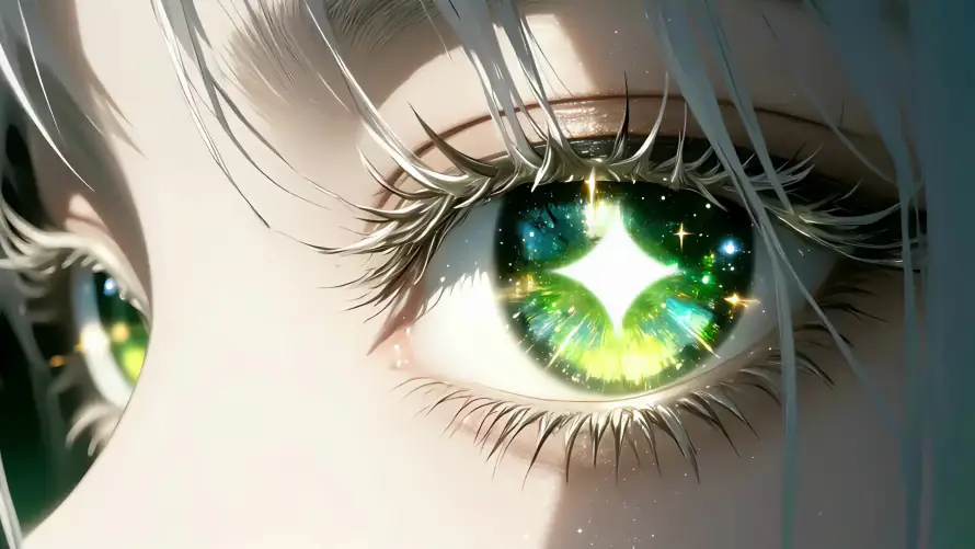 4k4K壁纸-星芒 - 眼睛-绿色「哲风壁纸」