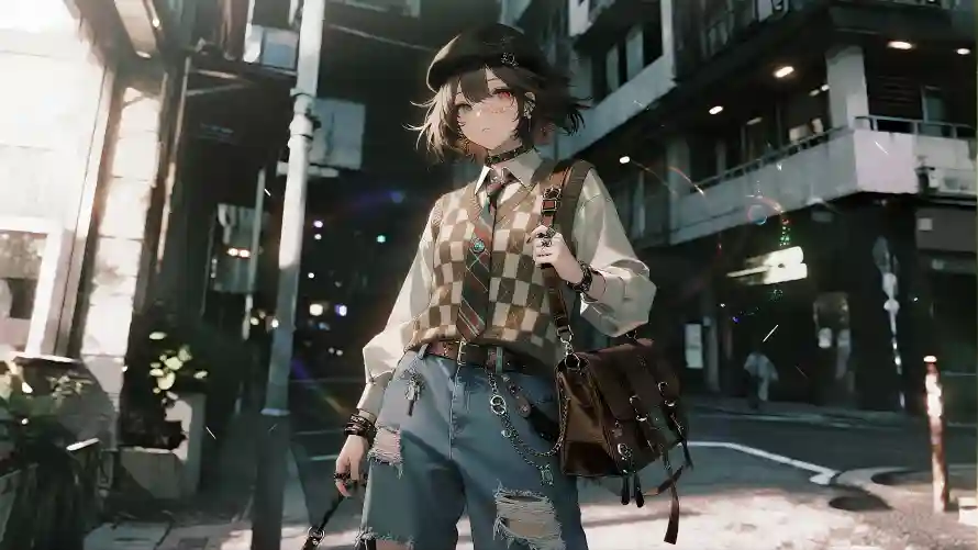 3k复古壁纸-少女 - 日系-街拍「哲风壁纸」