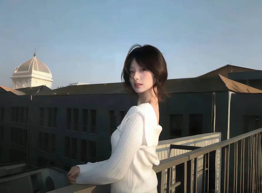 3k女性壁纸-栏杆 - 楼顶-白色「哲风壁纸」 3k女性壁纸-栏杆 - 楼顶-白色「哲风壁纸」