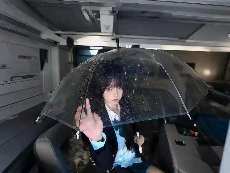 4k女孩壁纸-jk - 车内-雨伞「哲风壁纸」 4k女孩壁纸-jk - 车内-雨伞「哲风壁纸」