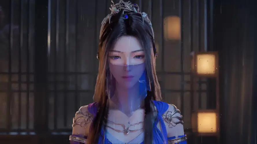 2k修仙壁纸-古风 - 紫灵-蓝裙「哲风壁纸」