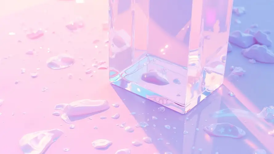4k碎块壁纸-粉色 - 色彩-3D艺术「哲风壁纸」