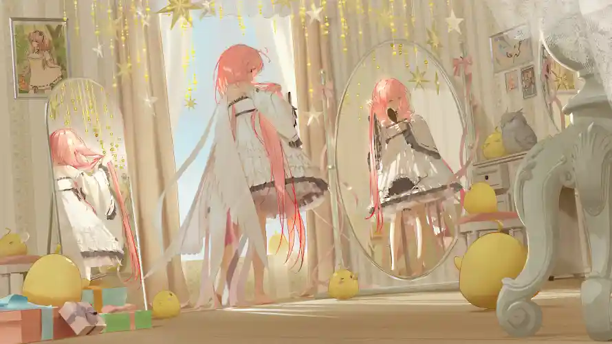 4k少女壁纸-房间 - 温馨-礼物「哲风壁纸」