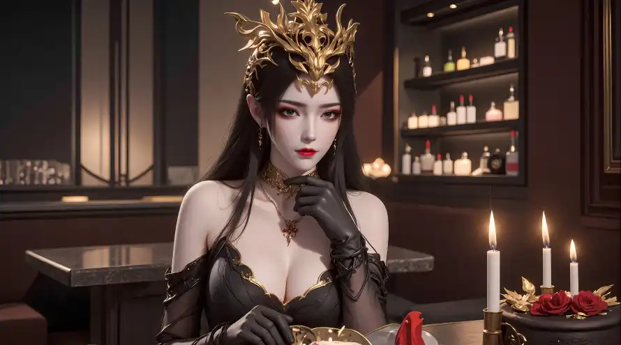 3k蜡烛壁纸-美杜莎 - 奢华室内-斗破苍穹「哲风壁纸」