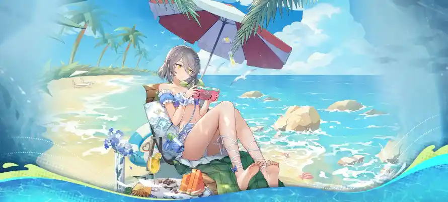 2k夏日壁纸-海滩 - 清凉-尘白禁区「哲风壁纸」