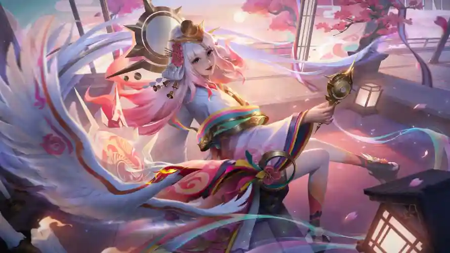 2k古风壁纸-服饰 - 樱花-灯笼「哲风壁纸」