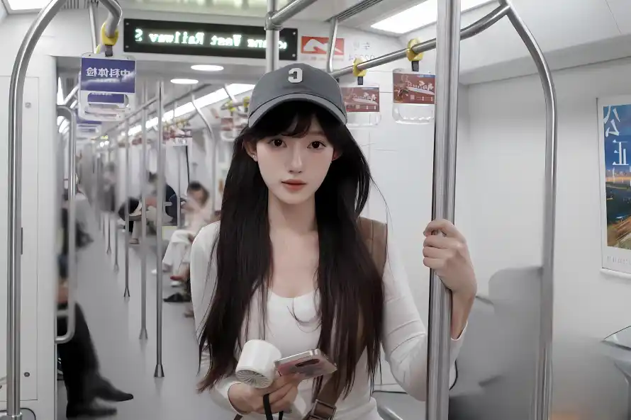3k地铁壁纸-纯洁 - 美女-长发「哲风壁纸」