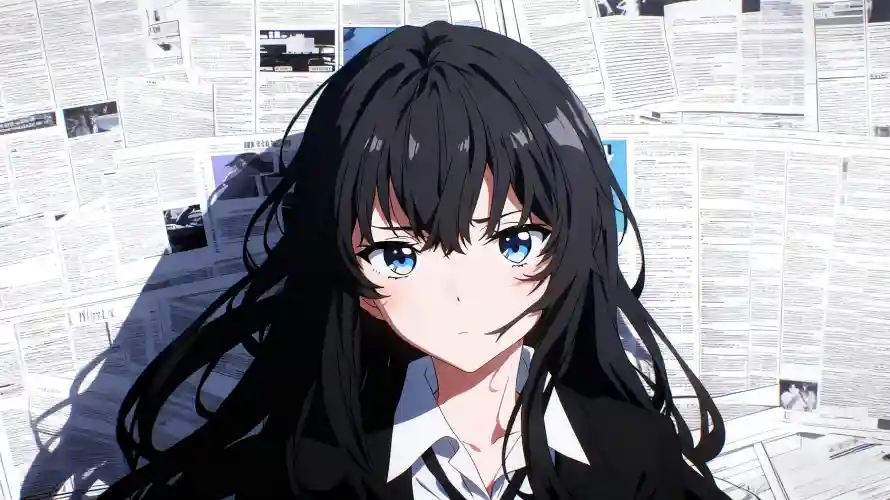 3k校服壁纸-蓝瞳 - 雪乃-二次元「哲风壁纸」