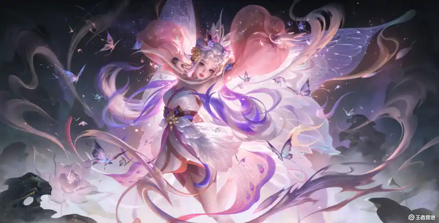 8k梦幻壁纸-粉色 - 精灵-紫色「哲风壁纸」