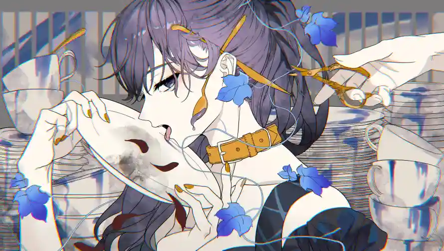 10k动漫壁纸-服饰 - 紫发-美女「哲风壁纸」 10k动漫壁纸-服饰 - 紫发-美女「哲风壁纸」