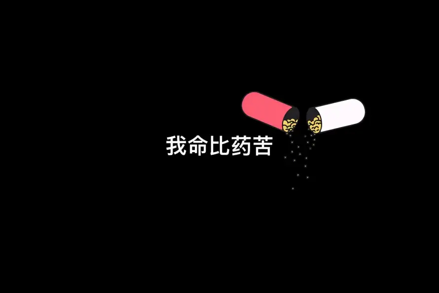 2k忧郁壁纸-文字 - 胶囊-苦命「哲风壁纸」