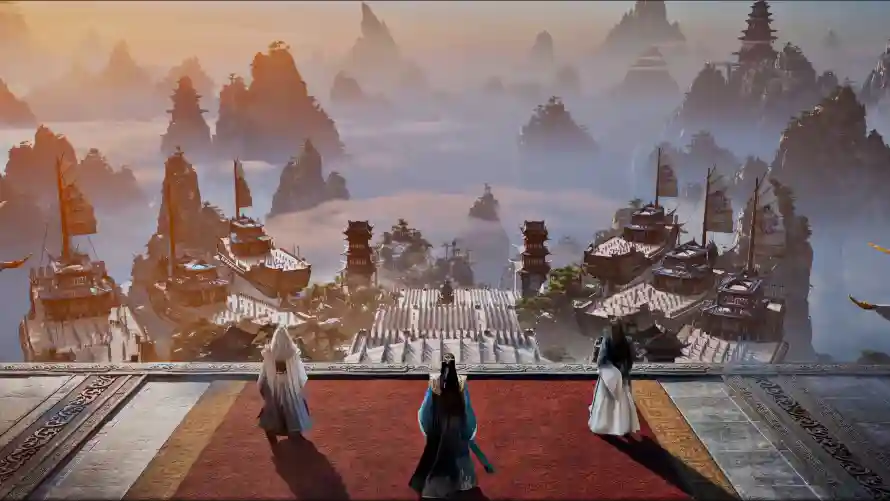 4k山峦壁纸-背影 - 韩立-仙侠场景「哲风壁纸」