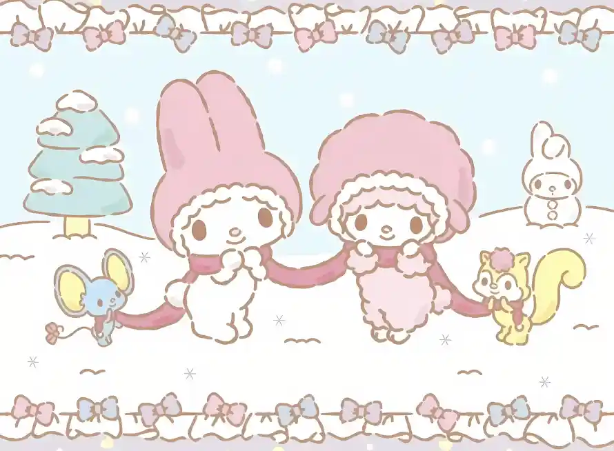 2k冬季壁纸-小羊 - 雪人-雪景「哲风壁纸」