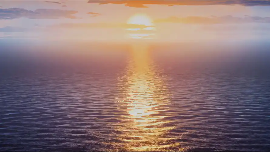 4k日出壁纸-海景 - 海面-阳光「哲风壁纸」