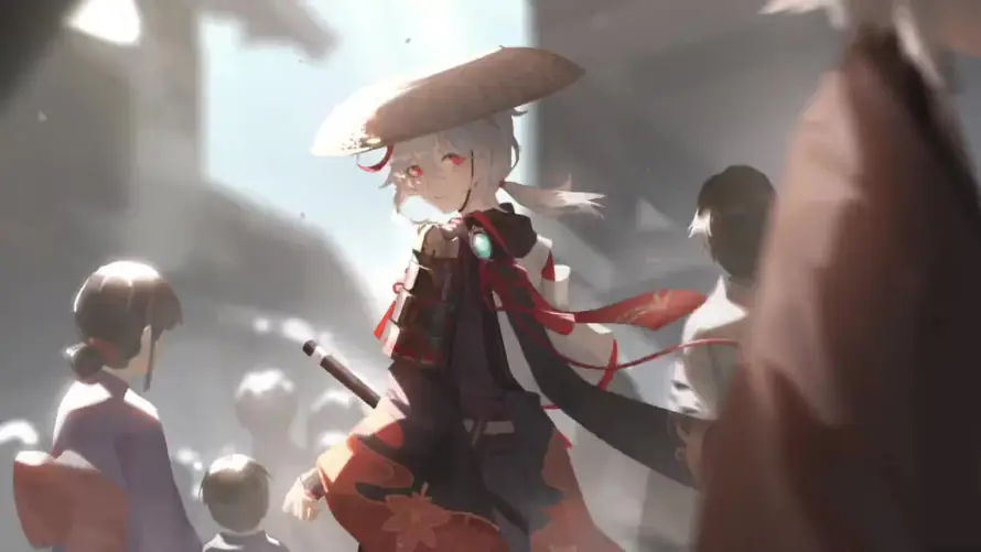 2k人群壁纸-原神 - 和服-斗笠「哲风壁纸」