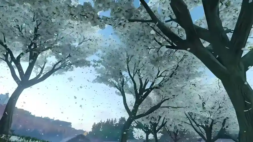 3k建筑壁纸-树 - 梨花-花瓣「哲风壁纸」