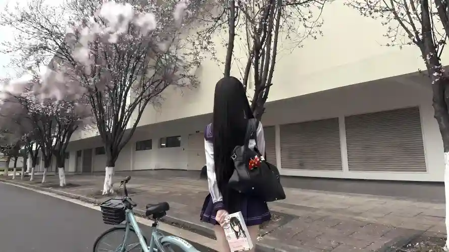3k美女壁纸-jk - 街道-黑发「哲风壁纸」