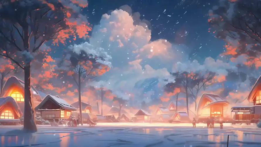 4k乡村壁纸-小屋 - 早晨-暖光「哲风壁纸」