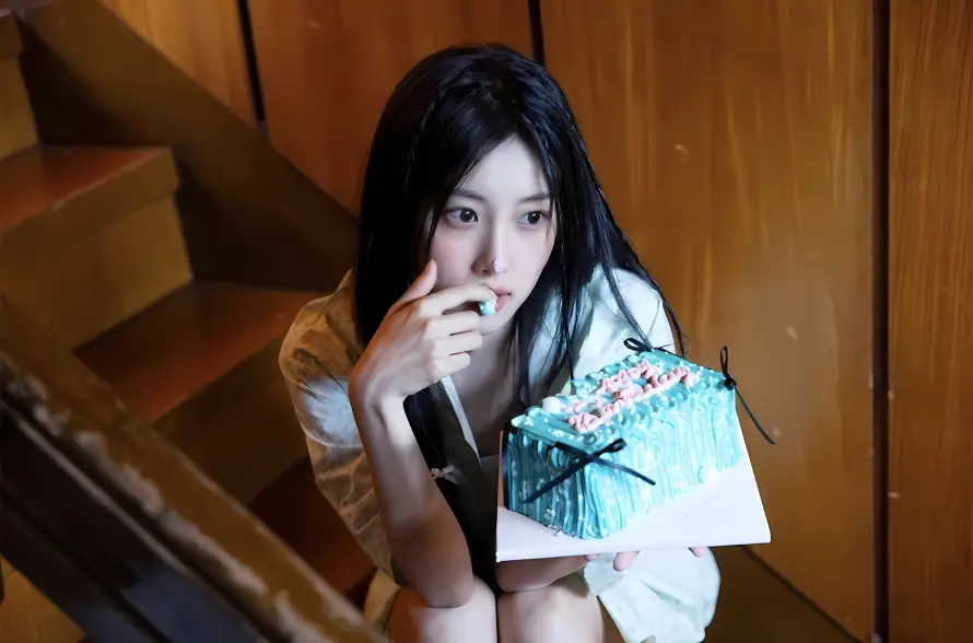 2k楼梯壁纸-白衣 - 美女-迷人「哲风壁纸」
