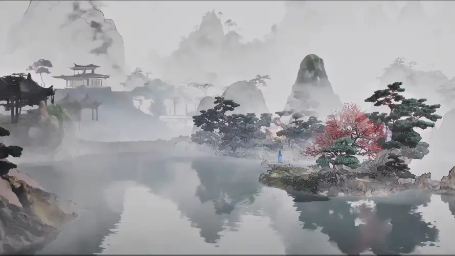 4k古建壁纸-古风 - 山水-雾气「哲风壁纸」