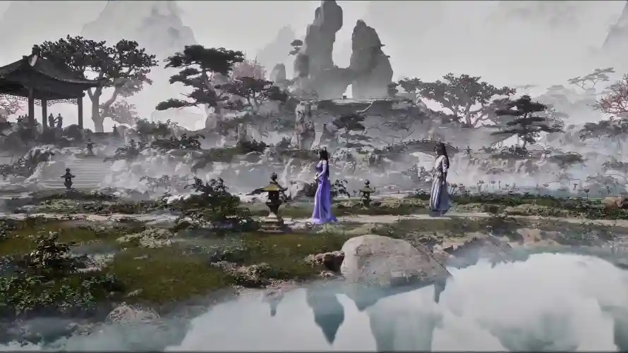 4k亭台壁纸-仙侠 - 古风-山石「哲风壁纸」