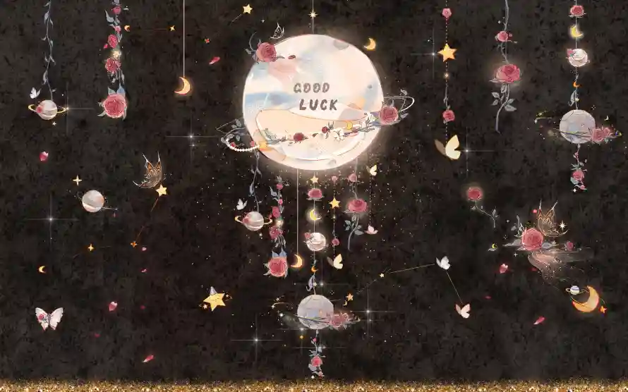 3k好运壁纸-星星 - 星球-月亮「哲风壁纸」