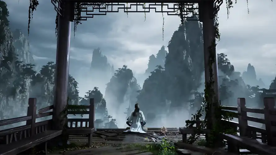 4k修仙壁纸 - 韩立 - 云雾山峰 - 动态壁纸「哲风壁纸」