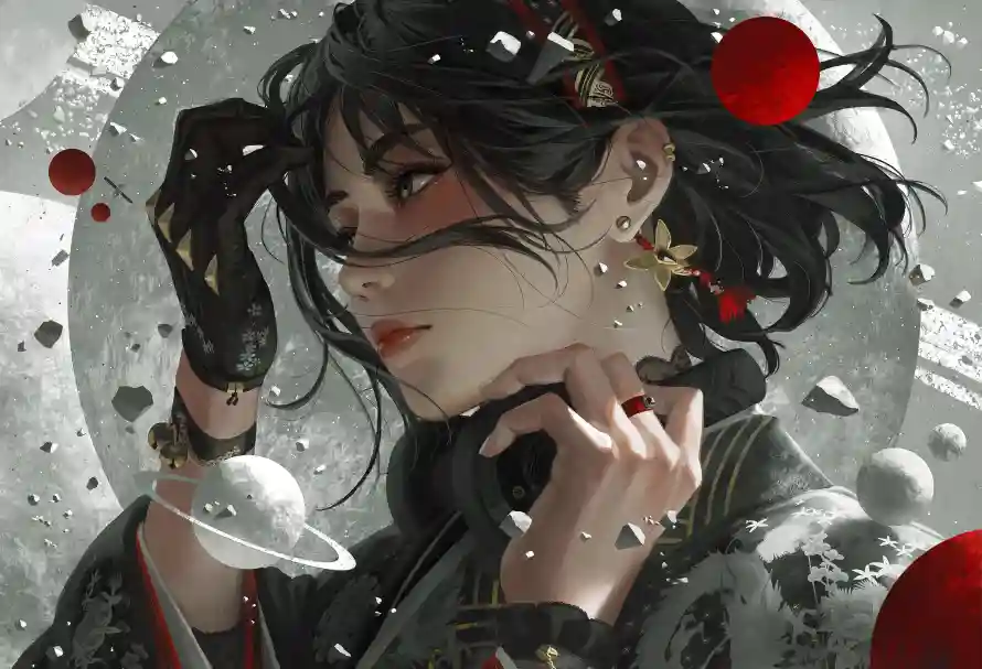 3k图画壁纸-插画 - 漫画-黑发「哲风壁纸」